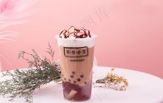 巧克力棉花糖奶茶图片