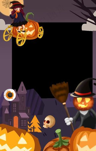 万圣节拍照框图片