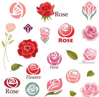玫瑰花矢量图婚礼图片