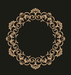 圆形古典花边图片