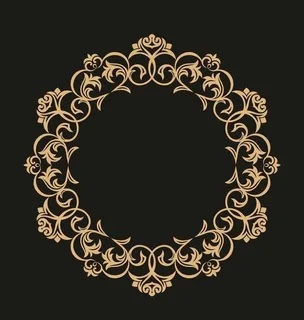 圆形古典花边图片
