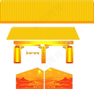 月饼屋 矢量瓦片 月亮图片