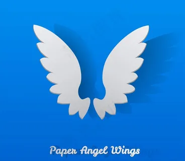 纸天使翅膀图片