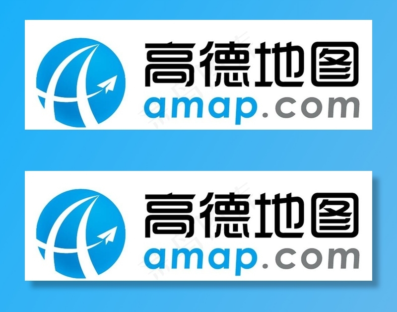 高德地图logo图片ai矢量模版下载