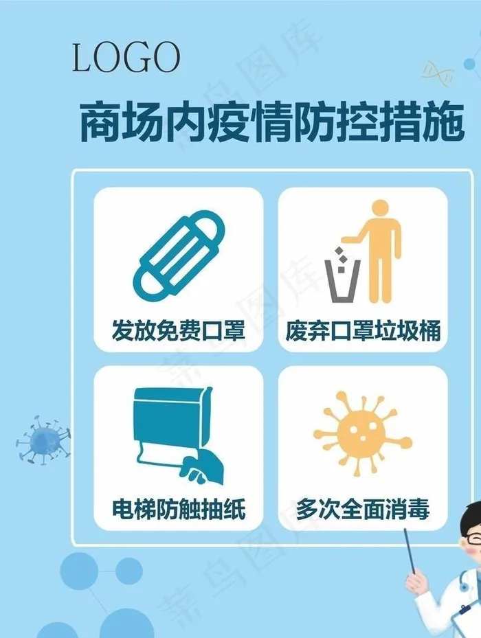 疫情 防控 新冠 肺炎 商场图片cdr矢量模版下载