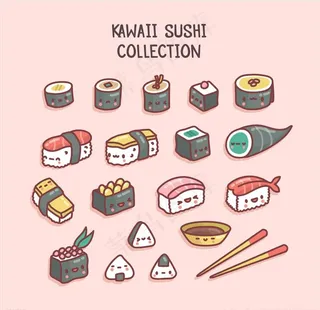卡通寿司图片