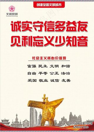 创建全国文明城市之诚实守信图片