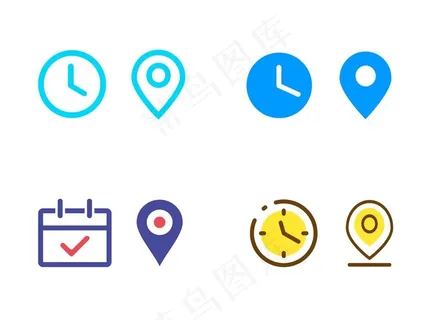 时间地点图标图片 时间地点图标图片