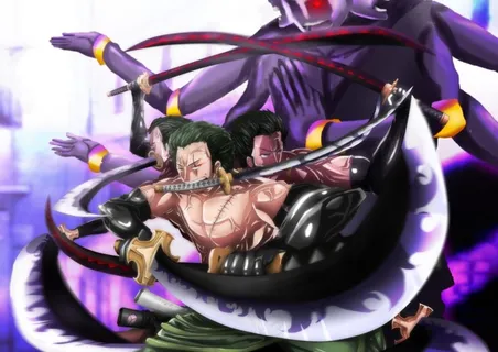 海贼王索隆鬼气九刀流·阿修罗图片