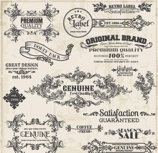 欧式复古花纹图片