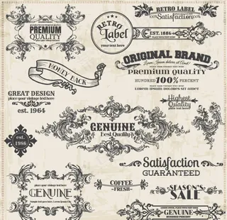 欧式复古花纹图片