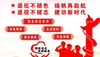 退役军人荣誉墙图片
