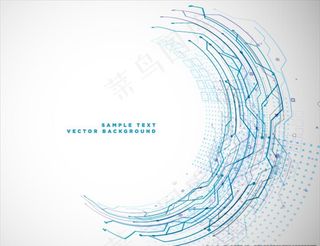 蓝白色线条科技背景图片