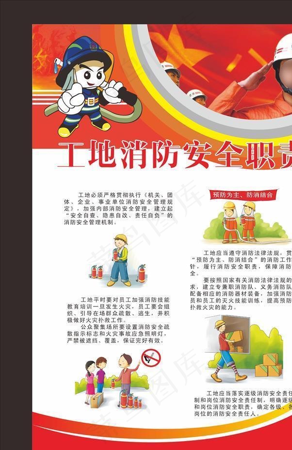 消防展板三图片cdr矢量模版下载