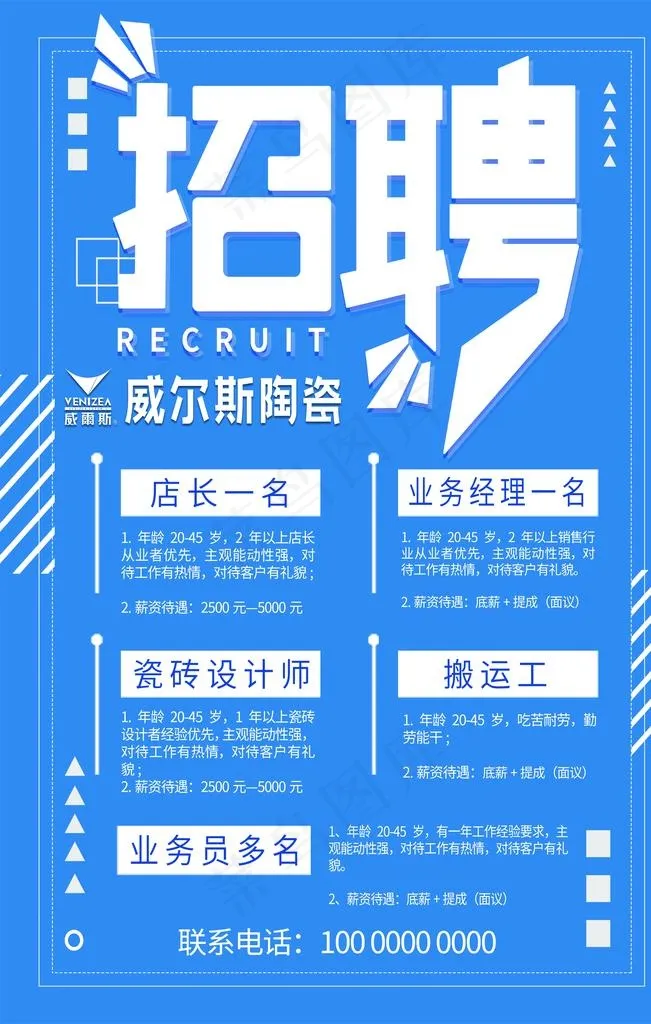 招聘图片(3543X5315(DPI:150))psd模版下载