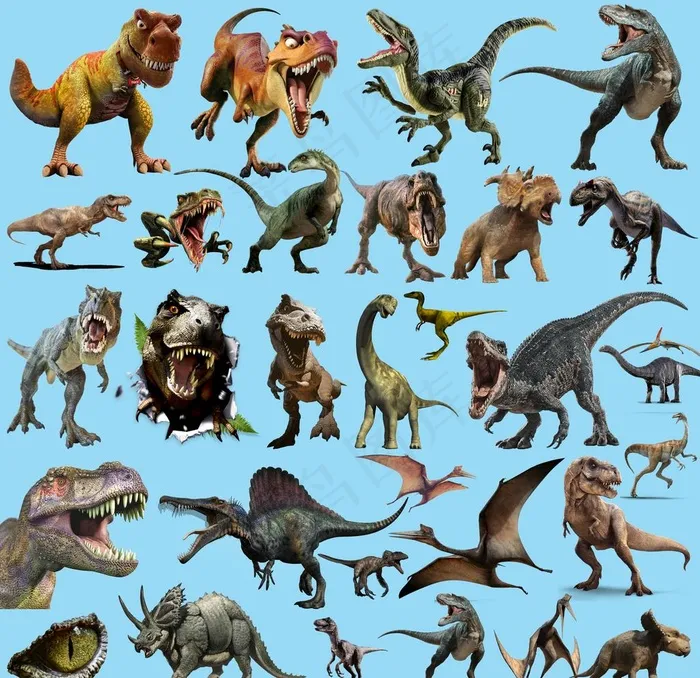 恐龙图片(10000X10000(DPI:150))psd模版下载