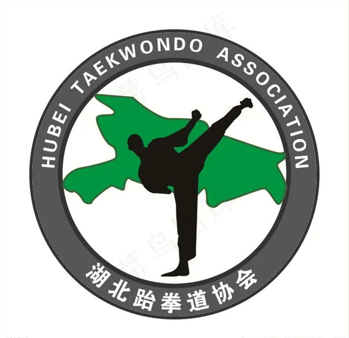 湖北 跆拳道 LOGO 标志图片cdr矢量模版下载