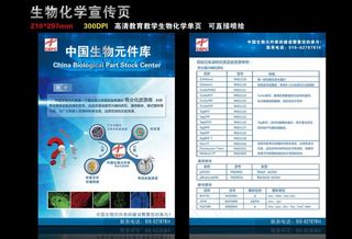 生物化学 医药公司单页图片