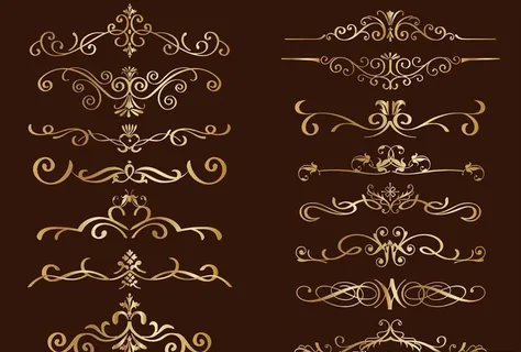 欧式花纹线条图片