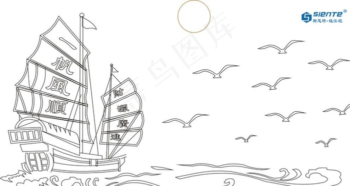 船矢量图图片cdr矢量模版下载