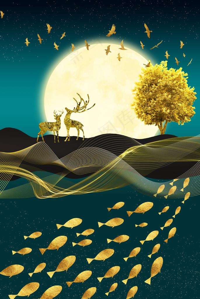 轻奢装饰画图片