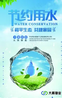 节约用水海报图片