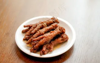 虎皮卤鸡爪图片