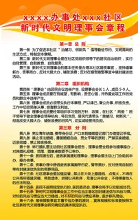 文明理事会章程图片