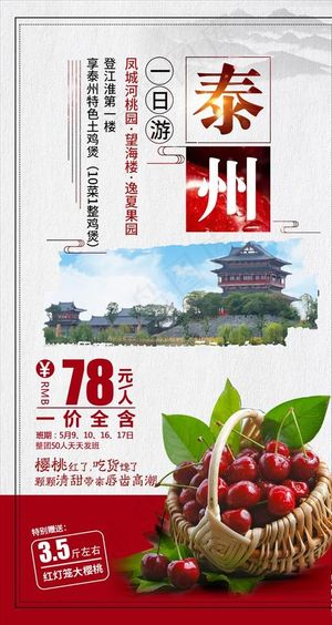 泰州旅游海报图片