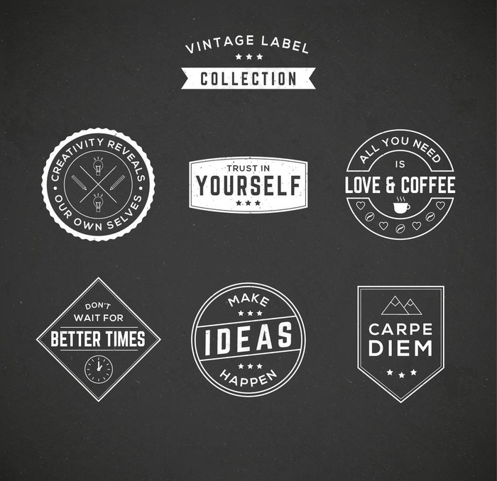 复古商务标签图片