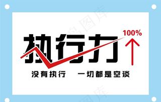 执行力励志企业文化墙图片