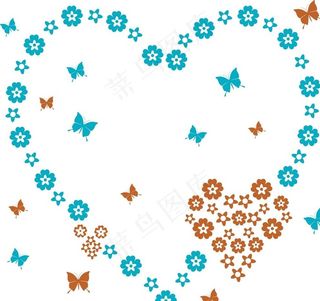 硅藻泥花纹 爱心花瓣图片