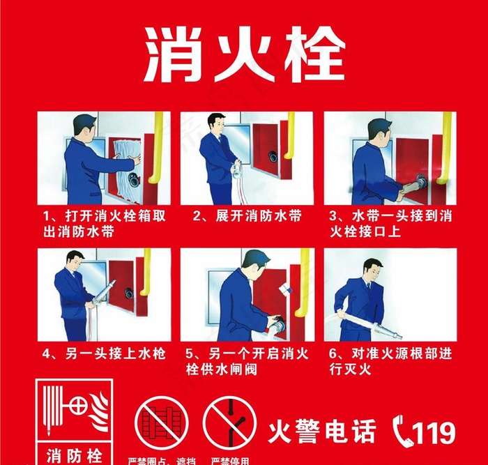 消火栓图片cdr矢量模版下载