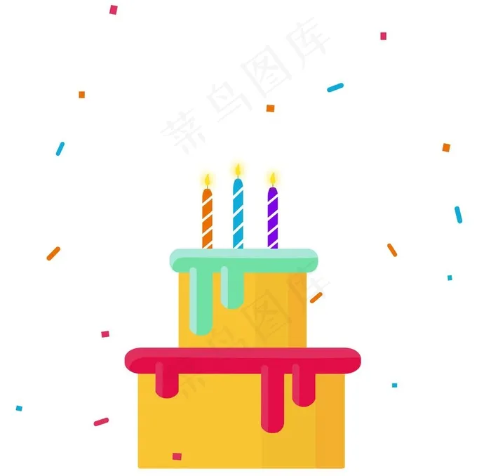 生日蛋糕图片psd模版下载