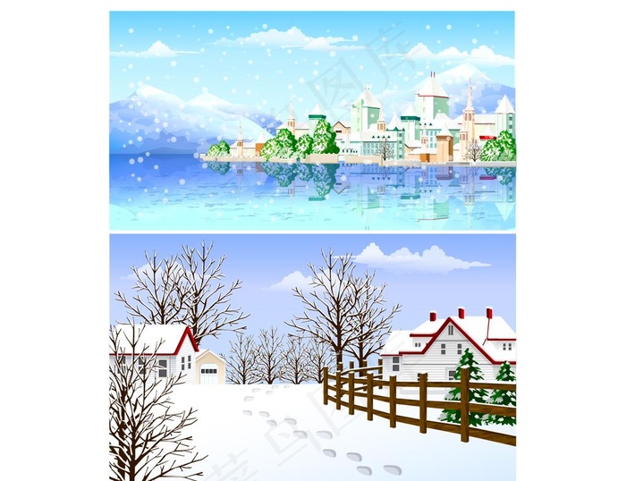 冬天雪景图片
