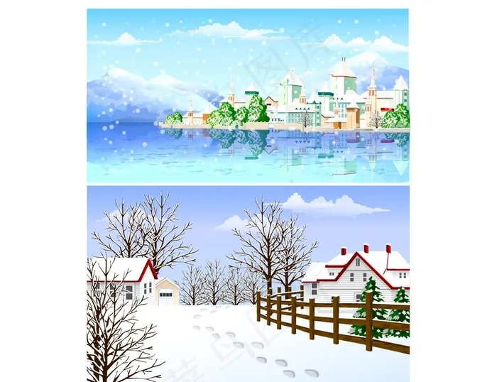 冬天雪景图片