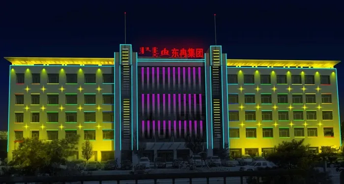 楼体亮化图片psd模版下载