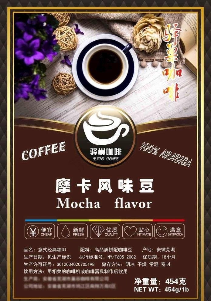 咖啡宣传页图片(95X140)cdr矢量模版下载