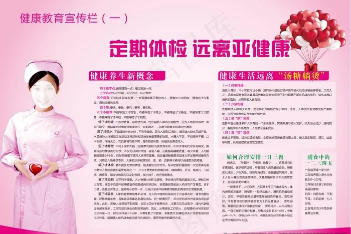 健康展板  健康教育宣传栏图片