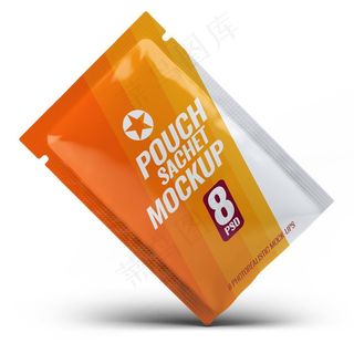 咖啡袋饮料包袋装茶智能贴图样机图片