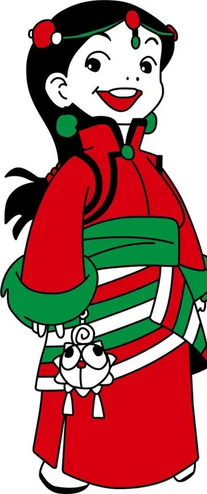 小卓玛 矢量参考 颜色图片