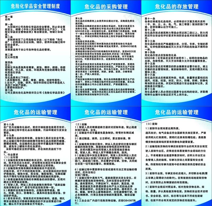 危险化学品管理制度图片cdr矢量模版下载