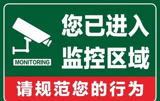监控 安防标识牌图片