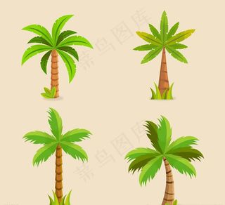 矢量椰子树素材图片