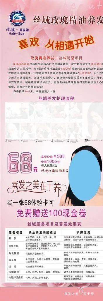 丝域养发馆图片cdr矢量模版下载