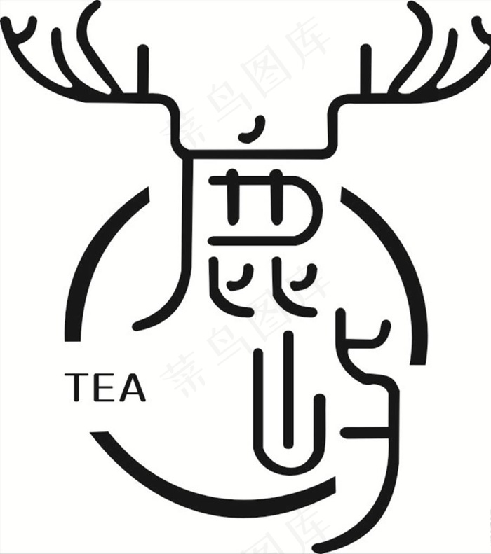 鹿屿LOGO图片cdr矢量模版下载