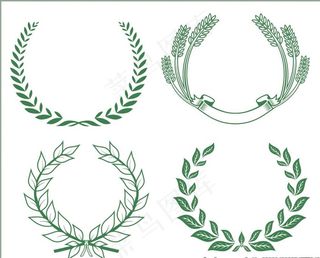 麦穗花纹 小麦 金色麦穗图片