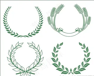 麦穗花纹 小麦 金色麦穗图片