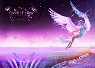 长翅膀的女孩图片