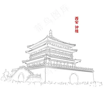 西安 钟楼图片
